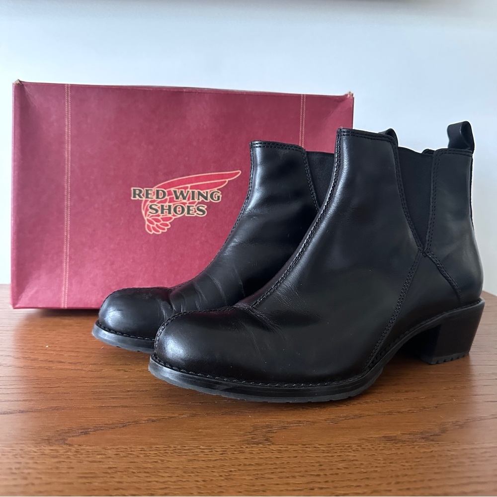 Red Wing Shoes Kinney Style 4334 Ankle Boots Women's 8.5 M Black Leather in Box